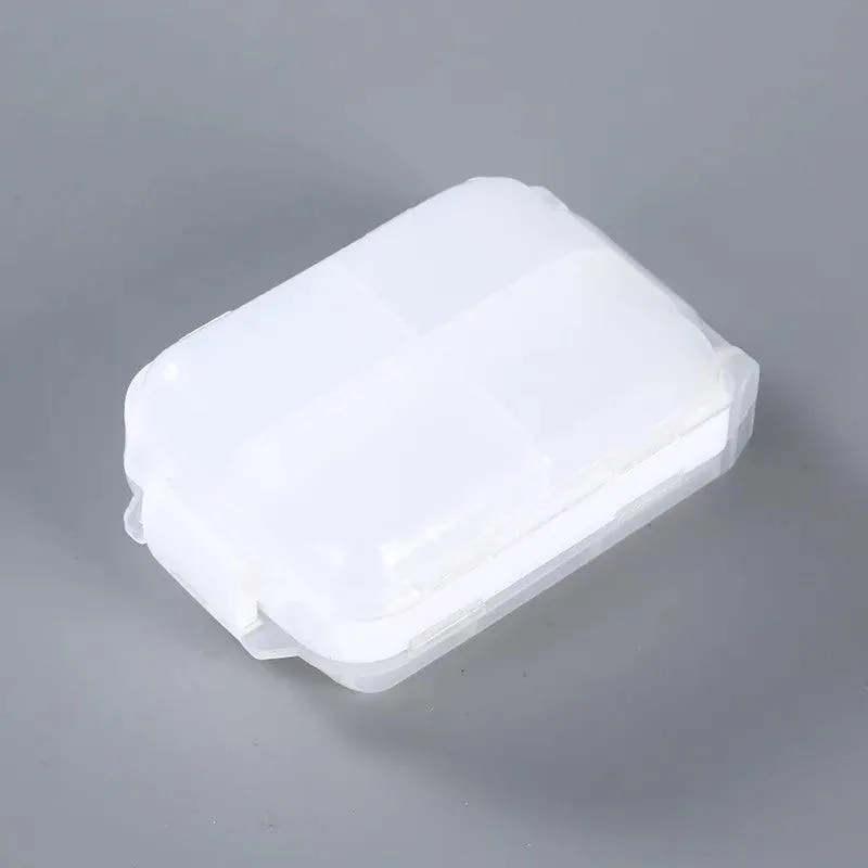 10-Grid Pill Box: Travel-friendly Pill & Jewelry Storage Solution