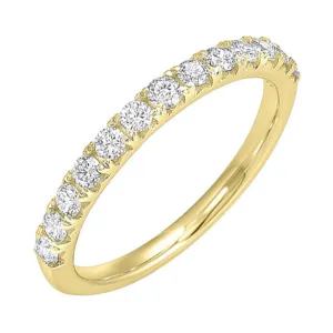 14KT Yellow Gold & Diamonds Stunning Band Ring - 1/4 CTW