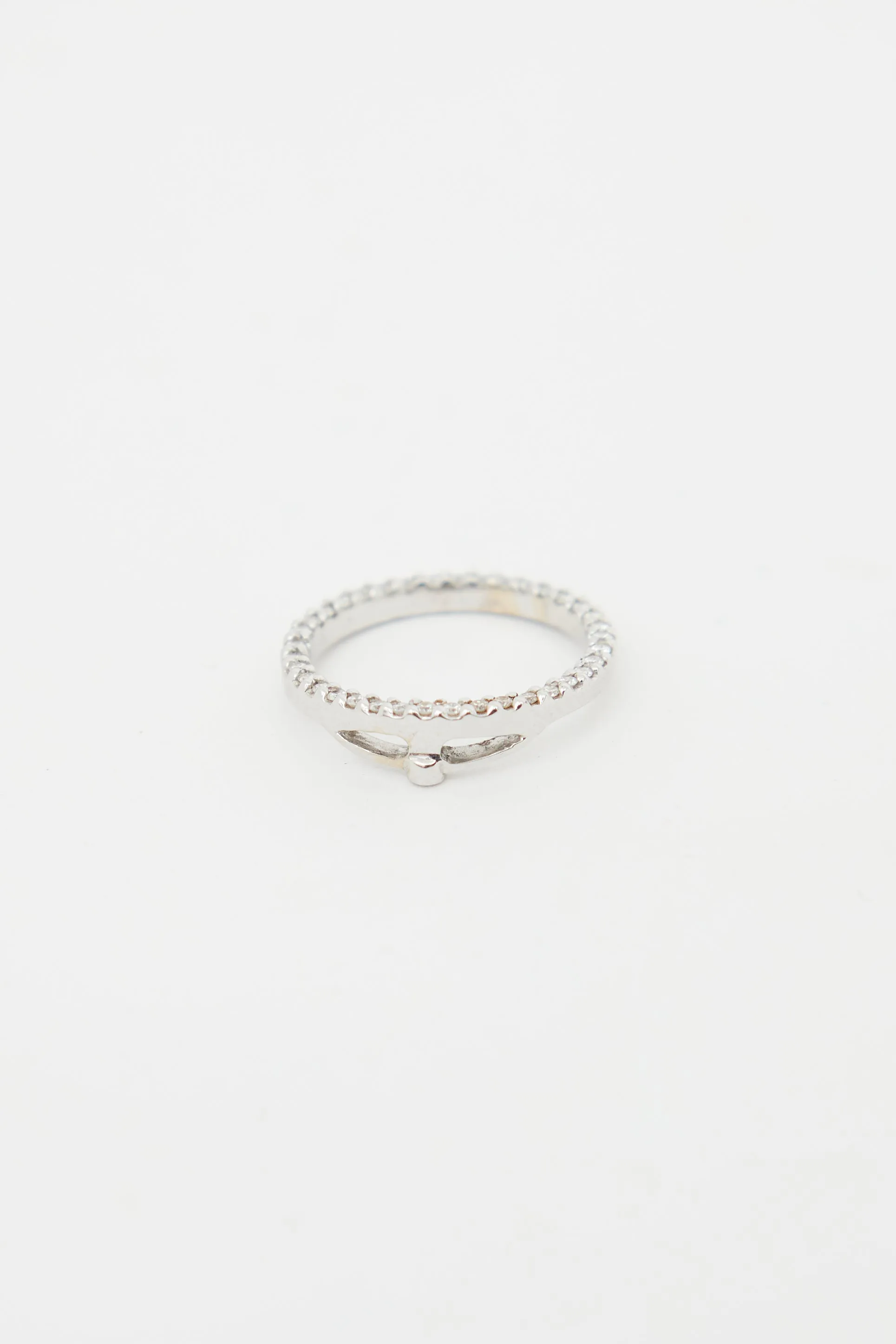 18K White Gold Diamond Slider Pendant