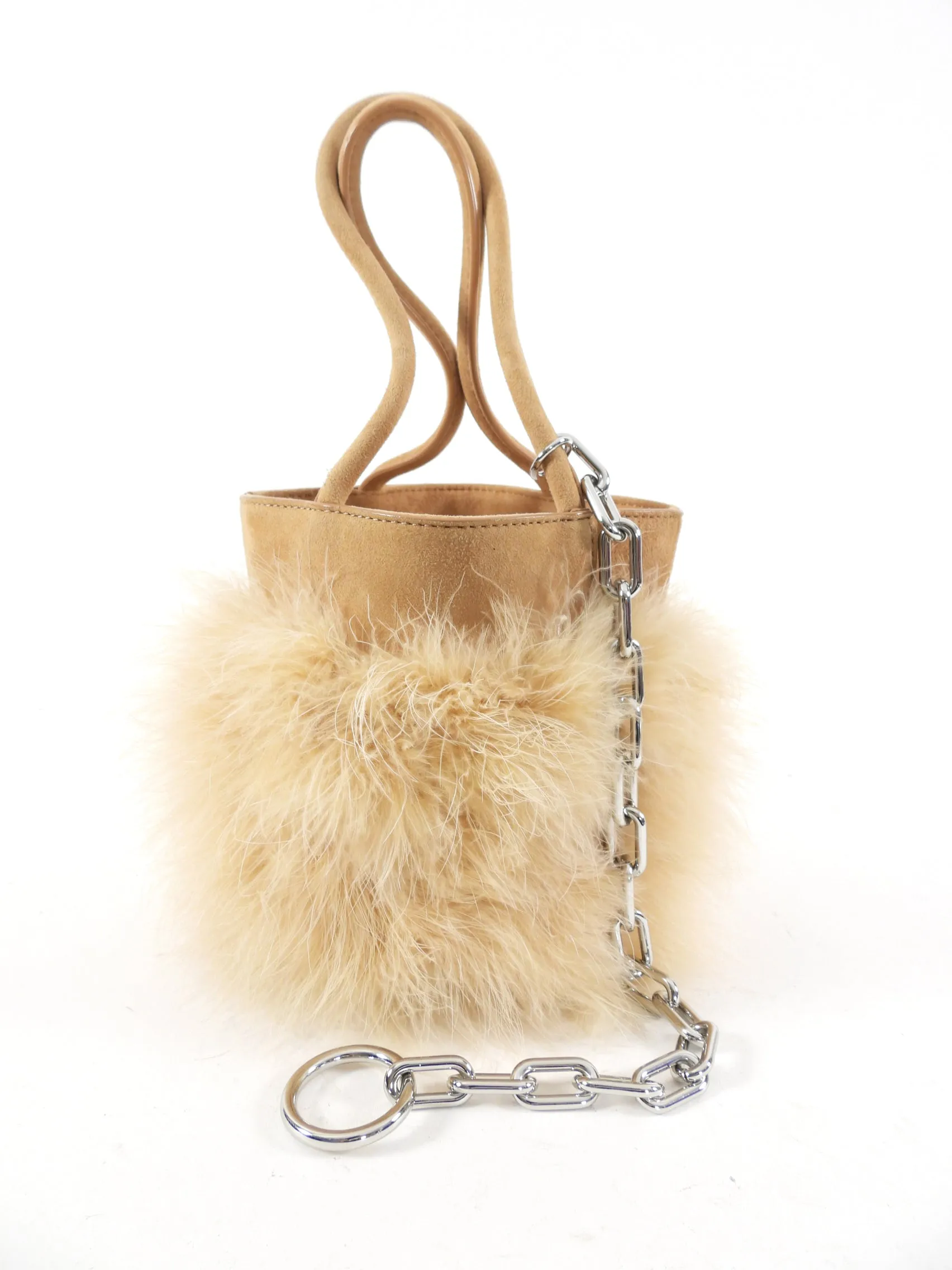 Alexander Wang Maribou Feather Roxy Bucket Bag