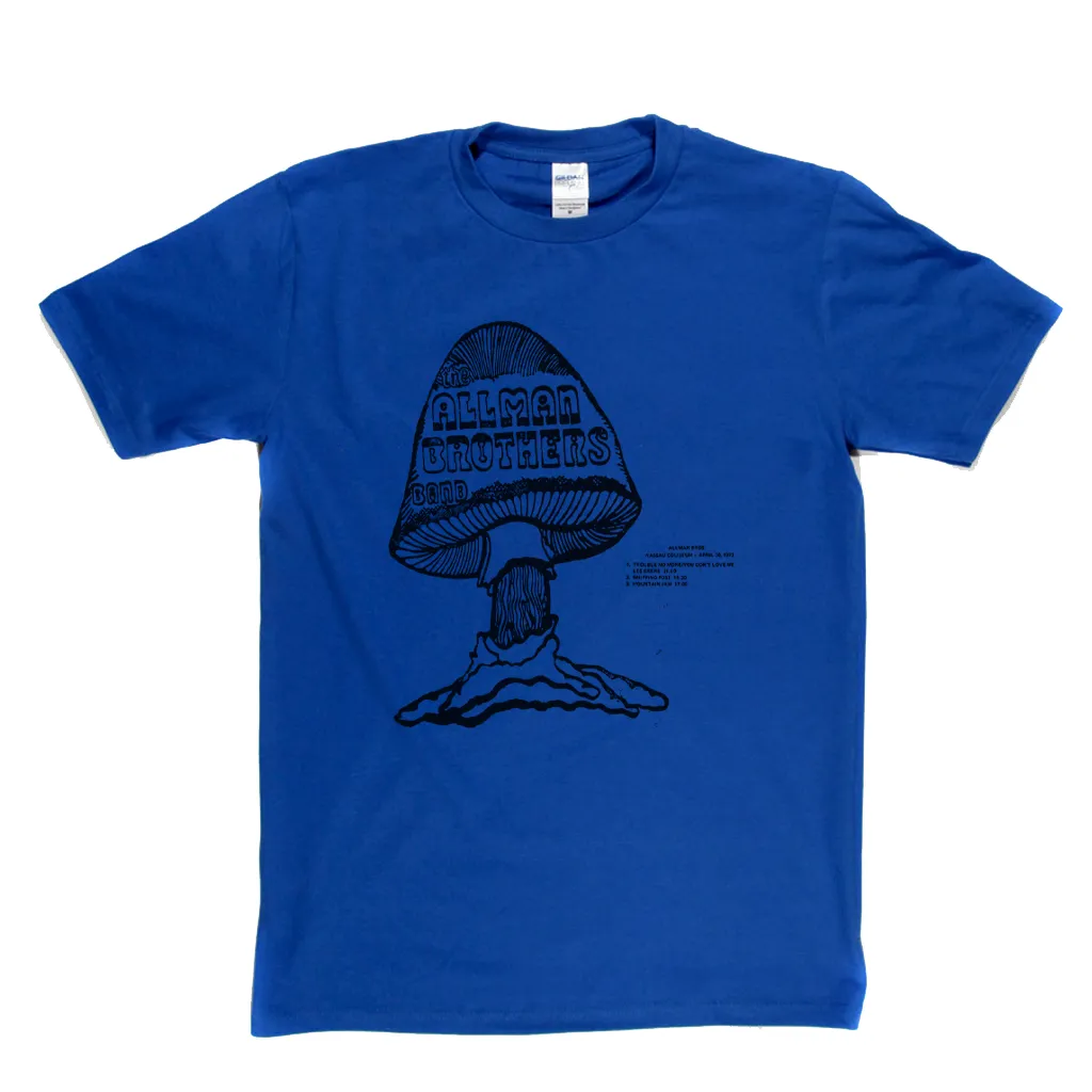 Allman Brothers Band Nassau Coliseum 73 Bootleg Album T-Shirt