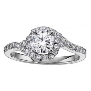 Brilliant cut Solitaire twist .65ct