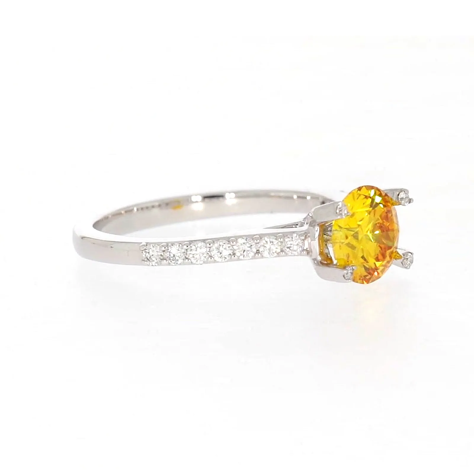 Celebration 18ct White Gold Round Brilliant Cut 1.40 CARAT tw of Lab Grown Diamond Ring