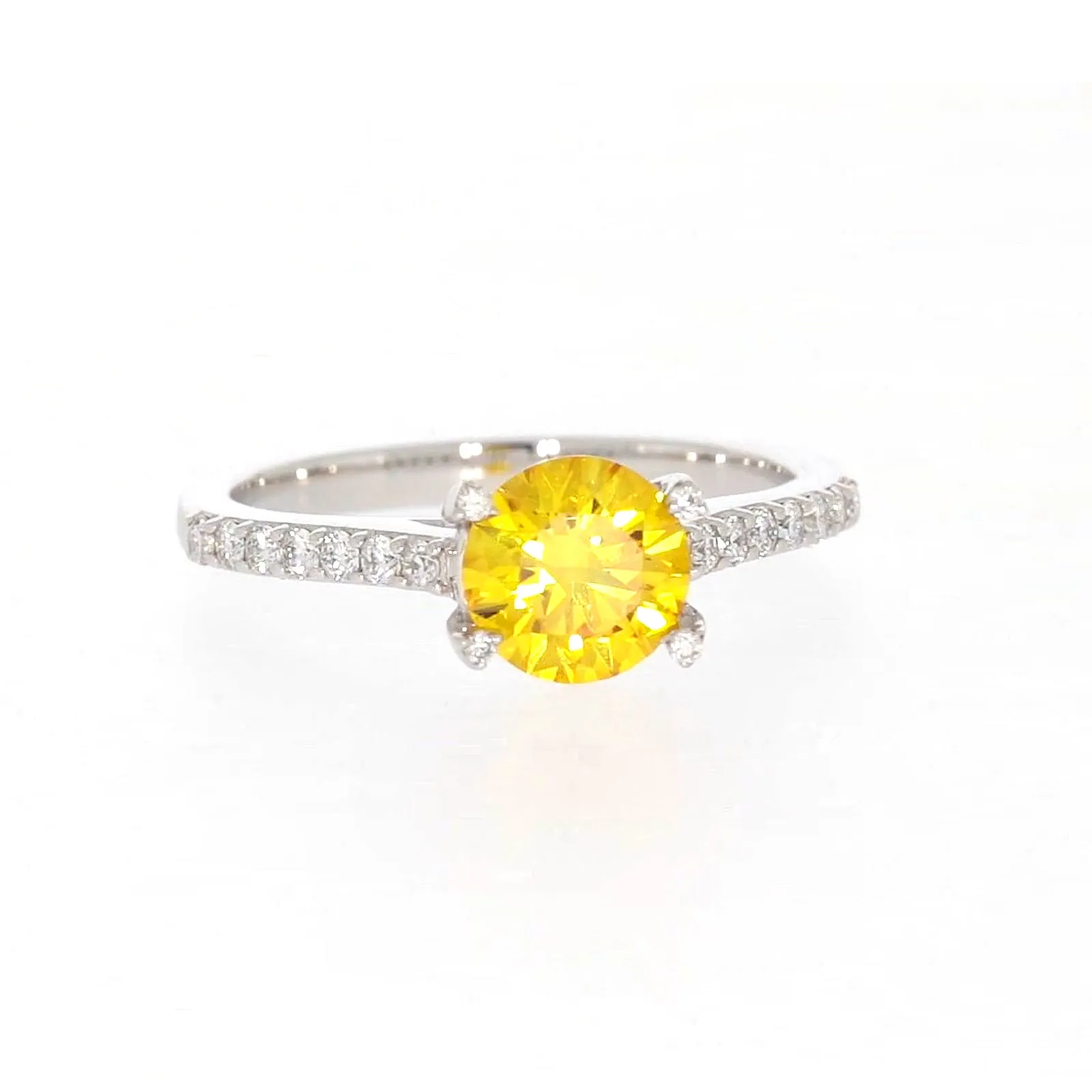 Celebration 18ct White Gold Round Brilliant Cut 1.40 CARAT tw of Lab Grown Diamond Ring