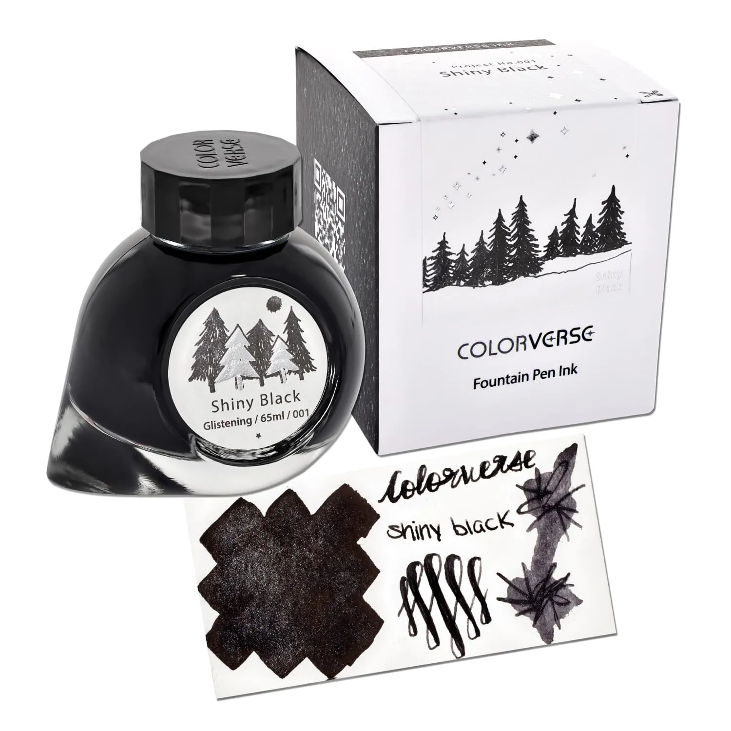 Colorverse Project Bottled Ink in Shiny Black - 65mL
