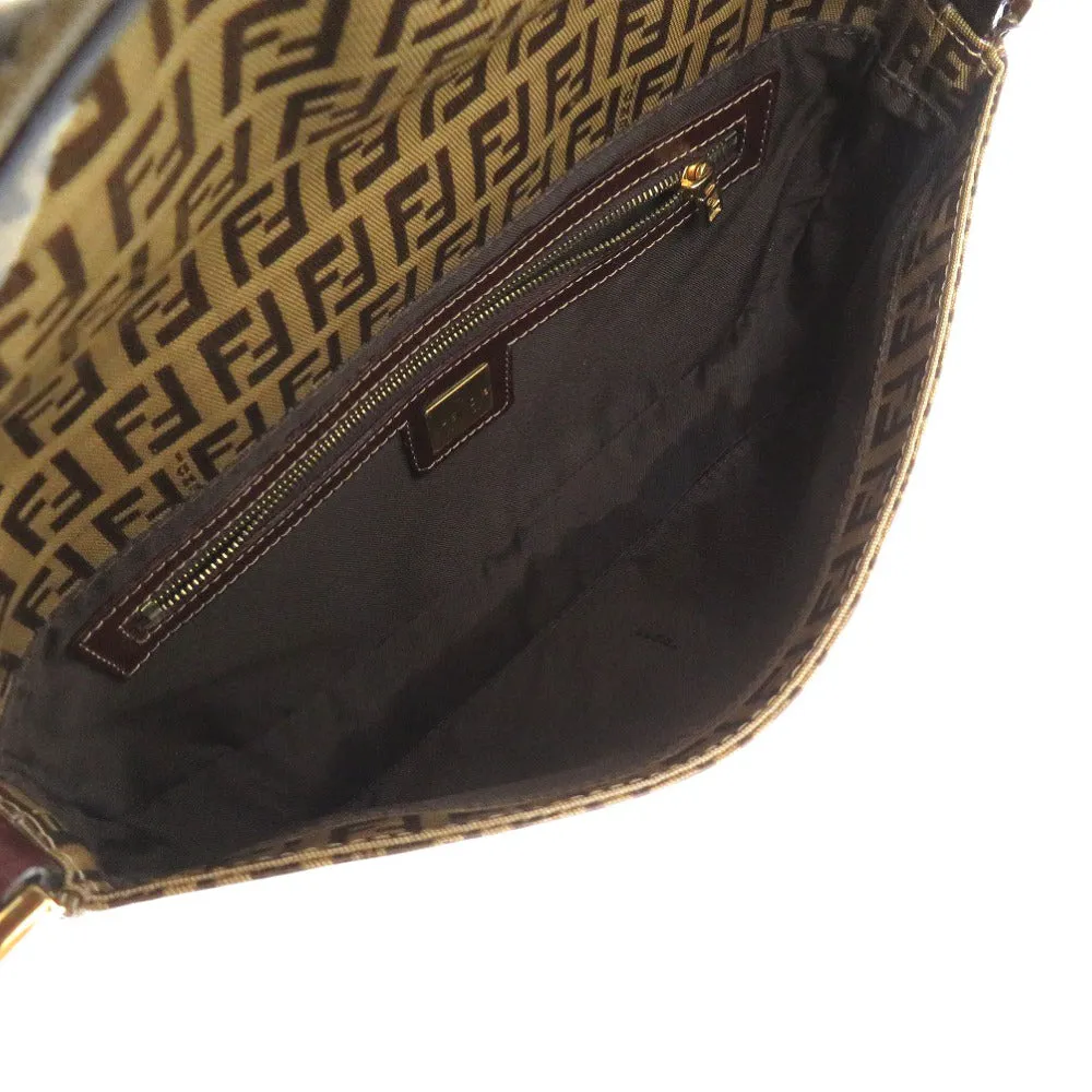FENDI Handbag 2408264 Coated canvas Brown Zucchino Mamma Bucket