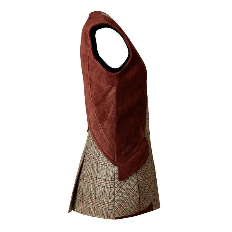Holland Cooper Tweed Field Vest - Bourbon Tweed