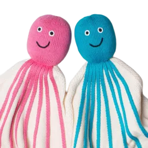 Knit Octopus Security Blanket