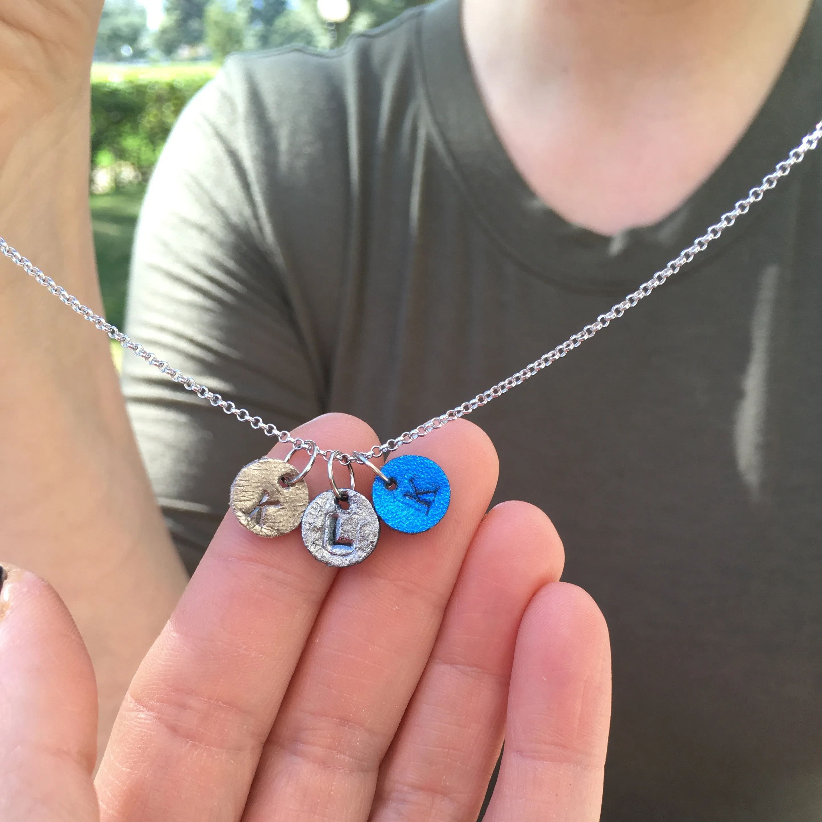 Leather Charm Necklace