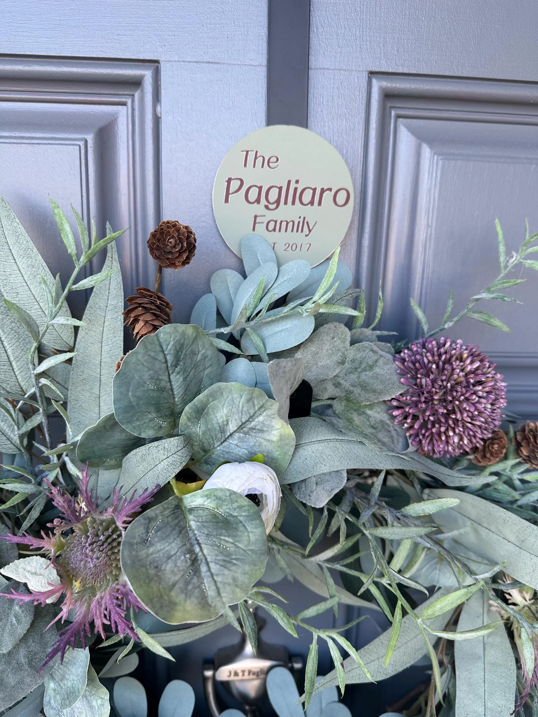 Personalized Wreath Hanger