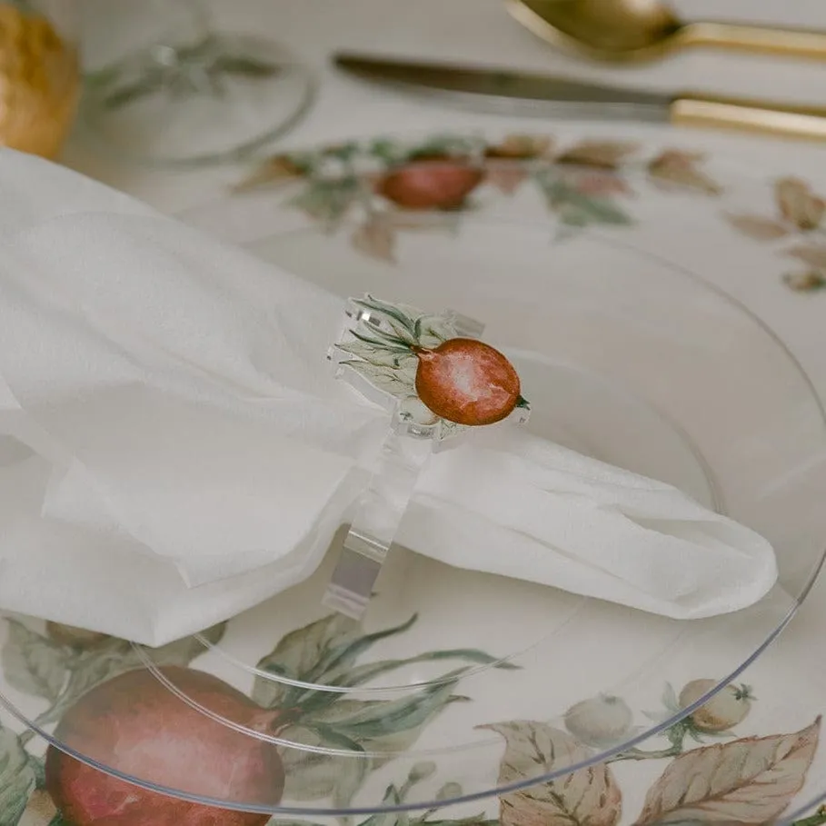Pomegranate Napkin Rings