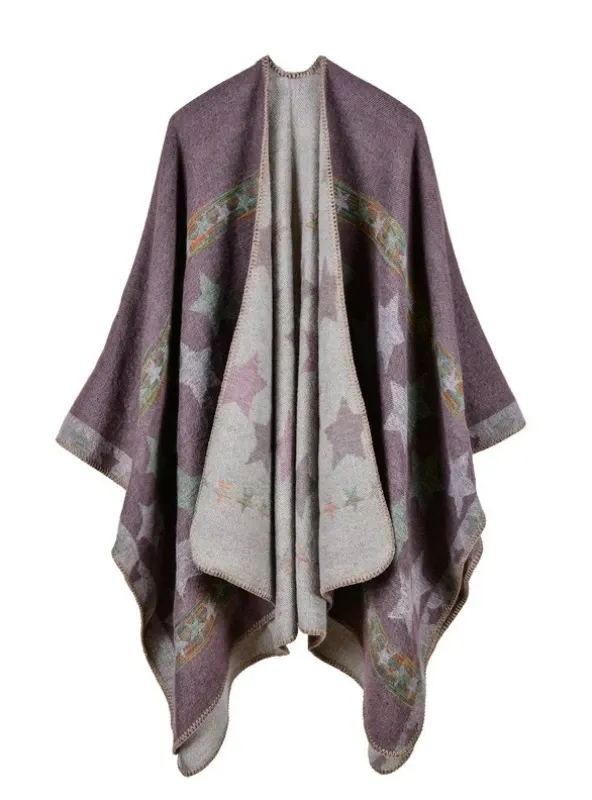 STARS COLORED CASHMERE MULTI-PURPOSE SHAWL