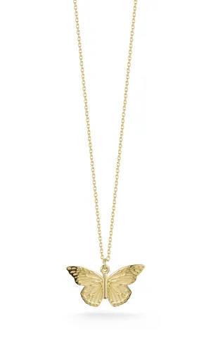 Textured Butterfly Necklace
