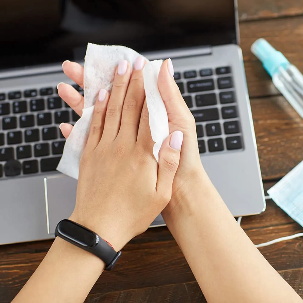 TRAVEL WIPES - 100 Count Individually Packed Premium Hand Sanitizing Wipes for Travel, Home, Office, School, Etc. with Fragrance and Moisturizer - Manufactured in USA